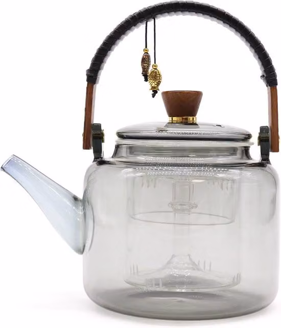 Serenityy Glass Infuser Teapot in Anthracite, 1000ml
