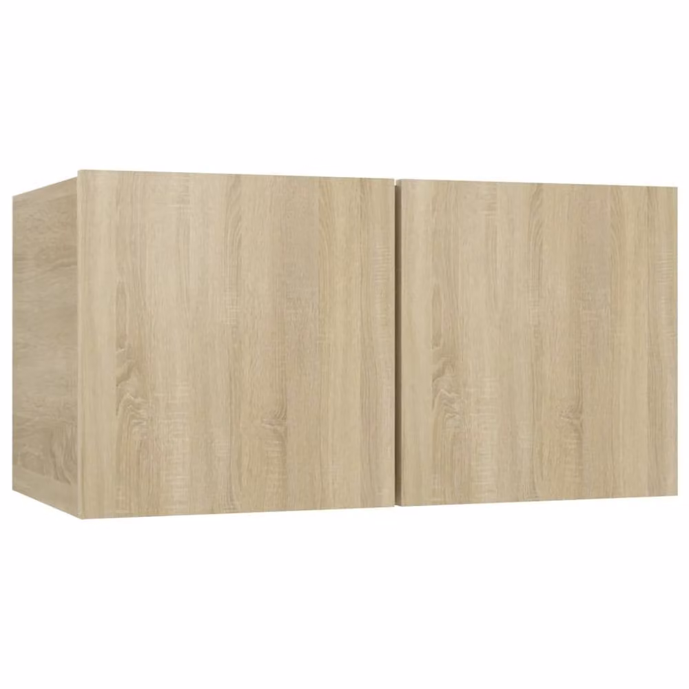 Berkfield Home Modern 7 Piece TV Cabinet Set in Sonoma Oak and Tan