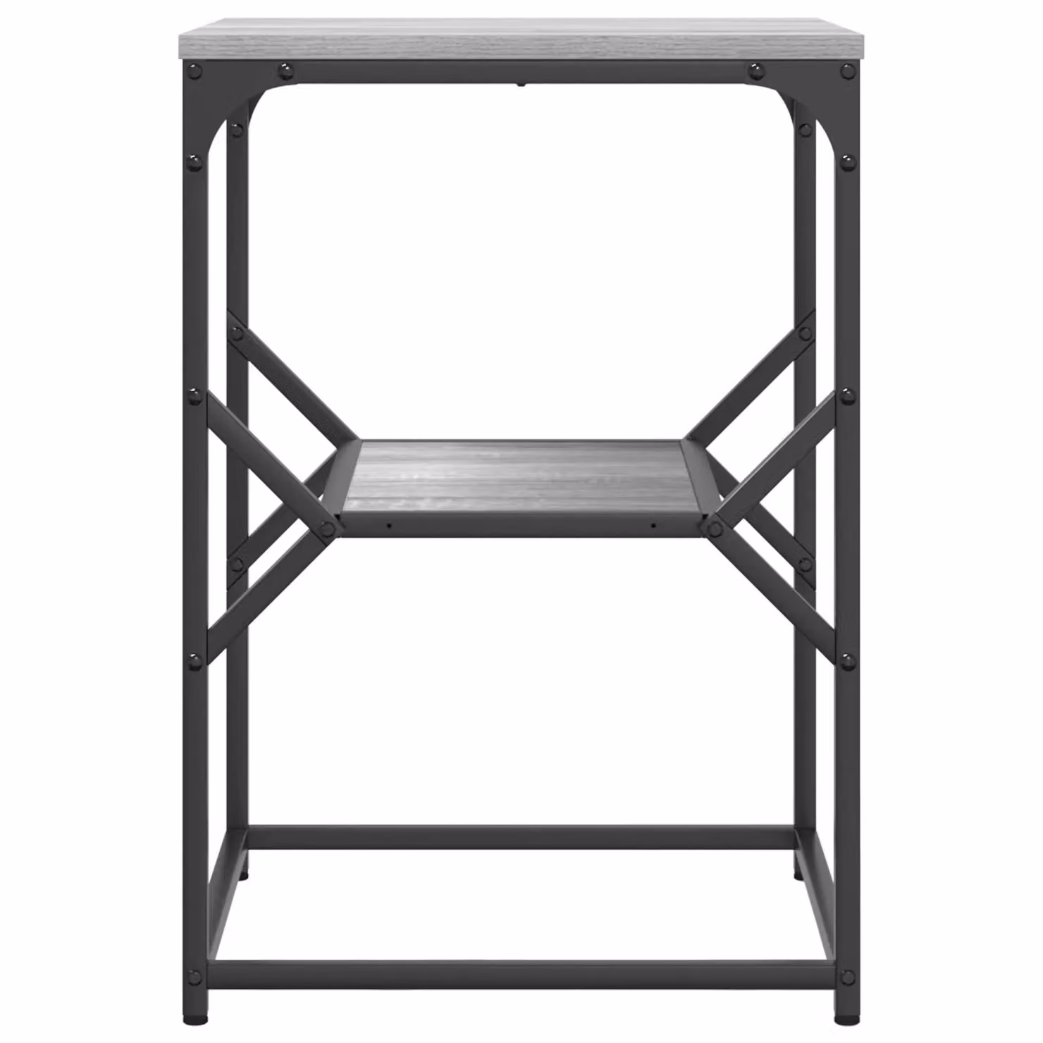 Berkfield Home Sonoma Grey Engineered Wood Compact Rectangular Bedside Table – 3