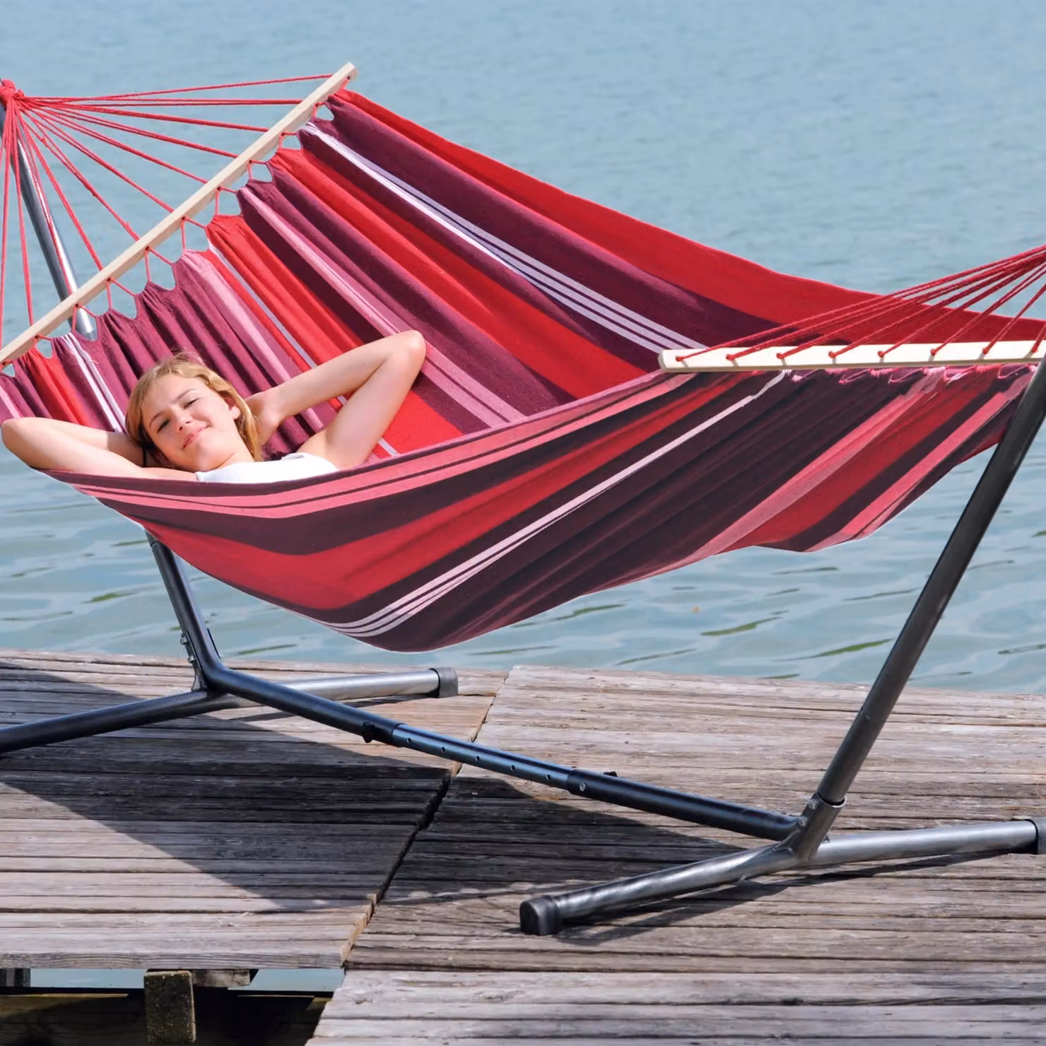 Amazonas Sumo RockStone Metal Hammock Stand in Silver – 2