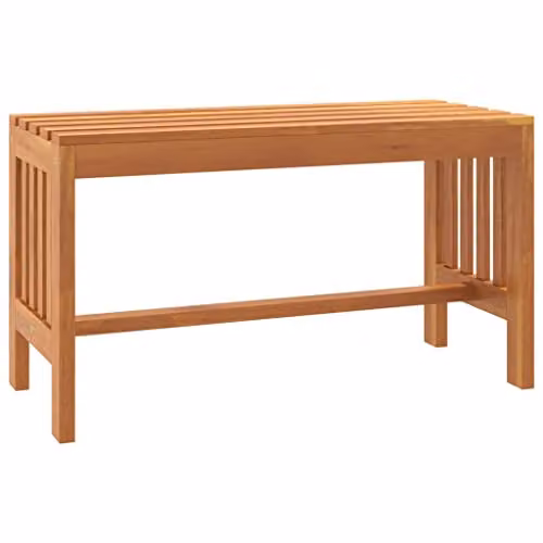 vidaXL Garden Bench in Brown Solid Eucalyptus Wood, W: 80 cm, H: 45 cm, D: 35 cm – 1