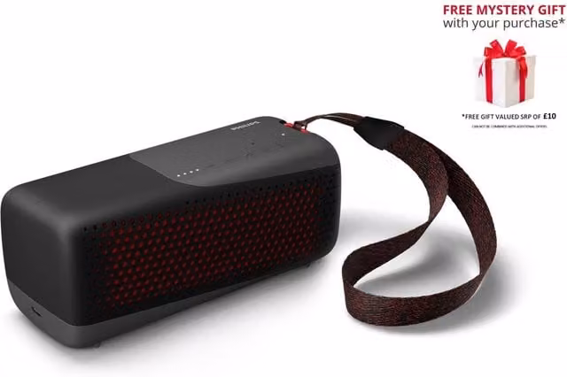 Philips TAS4807 Waterproof IP67 Bluetooth Wireless Audio Speaker - Black