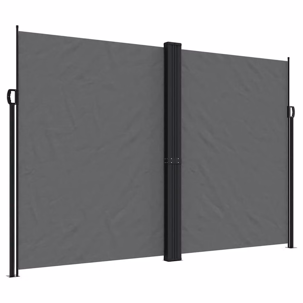 Berkfield Home Retractable Side Awning in Anthracite, W/H: 1000 x 220 cm – 2