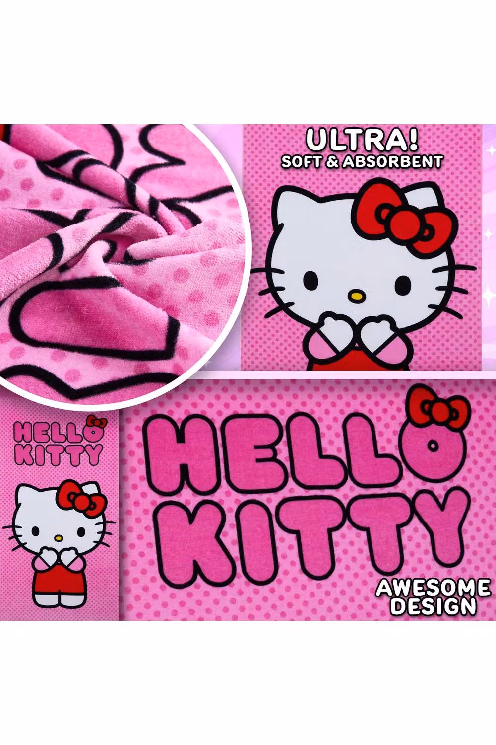 United Essentials Pink Quick Drying and Fluffy Towel, W/D/H: 140 x 70 x 0 cm – 7
