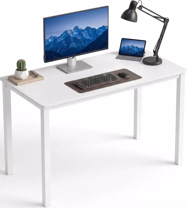 DHS White Modern Computer Desk W/D: 100 x 50 cm
