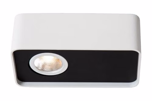 Lucide Angular Dimmable LED Ceiling Spotlight in White