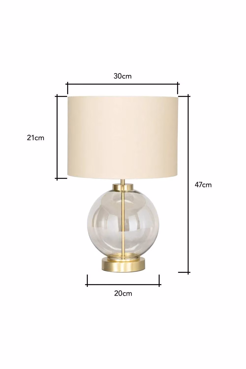BHS Lighting Metro Mini Table Lamp in Gold/Brass – 2