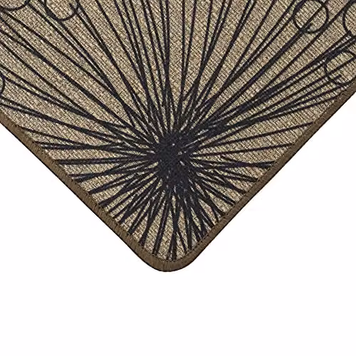 JVL Elegance Runner Mat, Dandelion Clock, Beige, W: 50 cm, L: 150 cm – 3