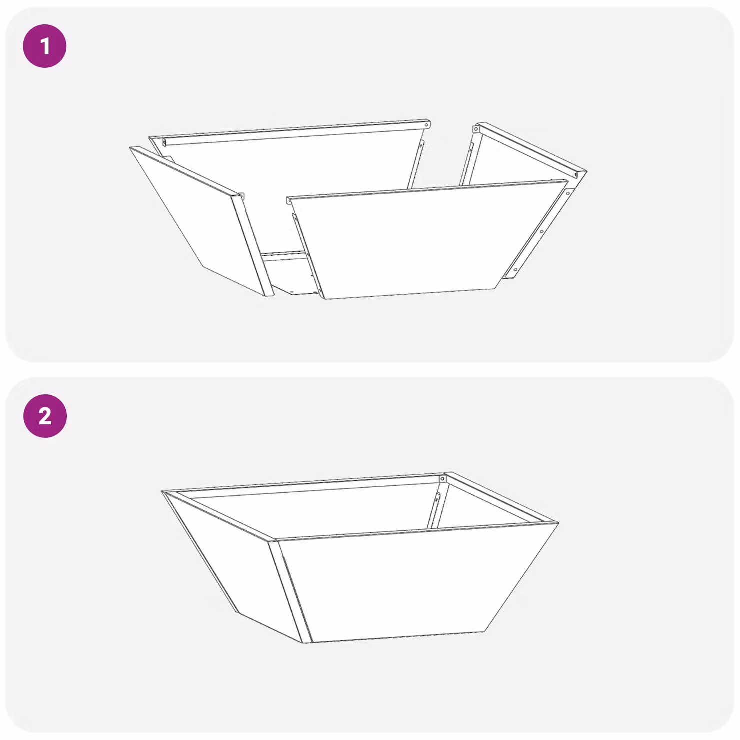 Berkfield Home Garden Bowl Planters, 5 Piece Set, Anthracite and Multicolour, W/D/H: 40 x 40 x 15 cm – 6