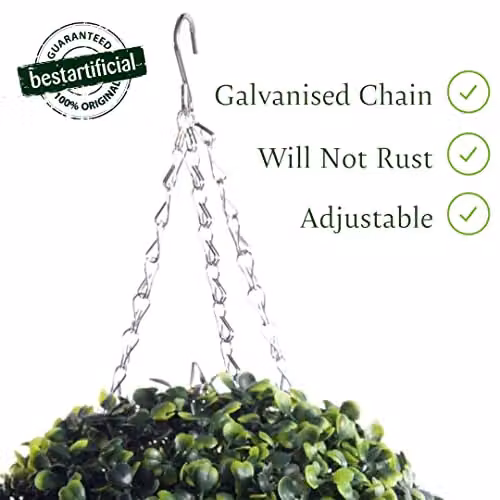 Best Artificial Green Boxwood Topiary Ball, Diameter: 36 cm – 3