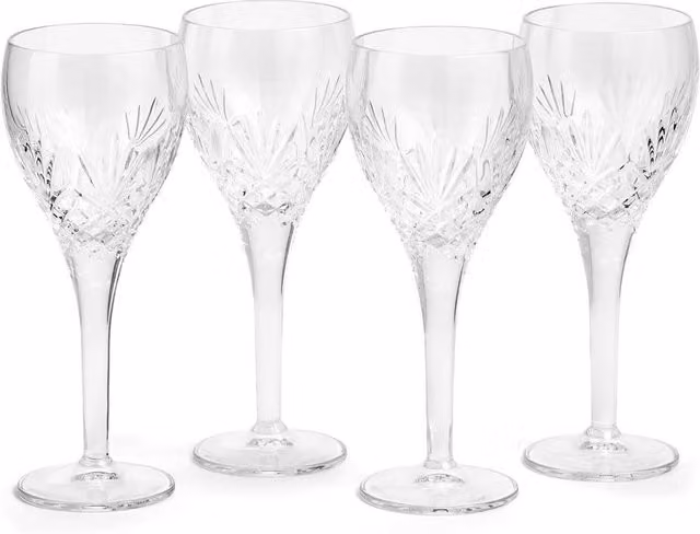 Royal Doulton Highgate Set of 4 Lead-Free Crystal Wine Glasses, Transparent