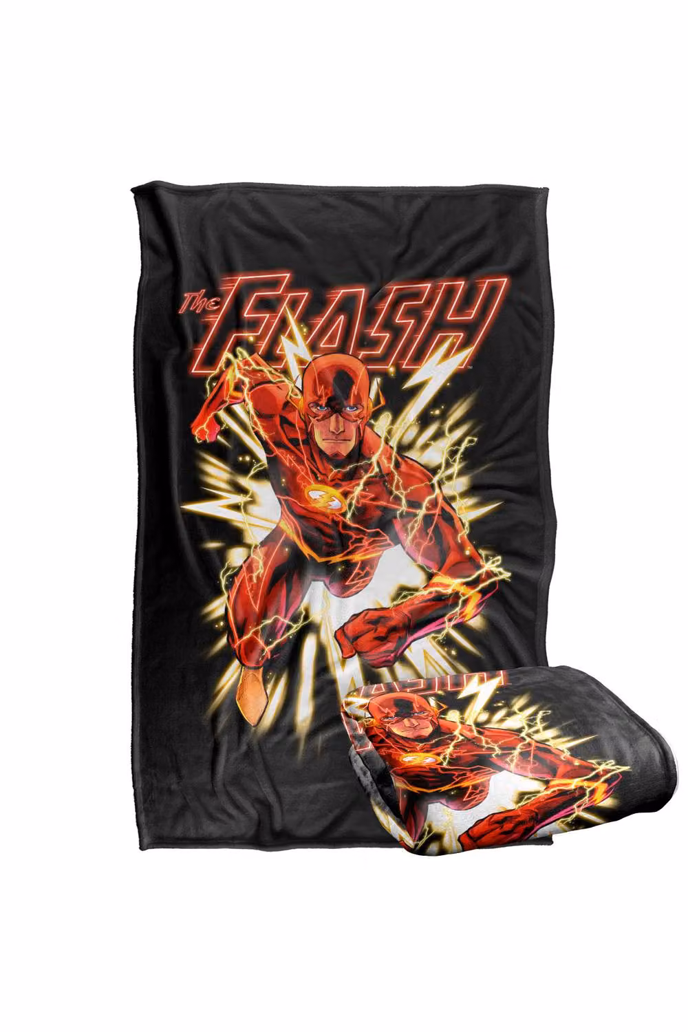 LOGOVISION Justice League Flash Glow Super Soft Silky Touch Fleece Throw Blanket, Multicolour, W: 127.0 cm, H: 152.4 cm – 7