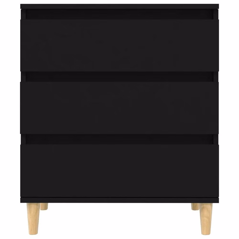 Berkfield Home Black Matt Sideboard, W/D/H: 60 x 35 x 70 cm – 3