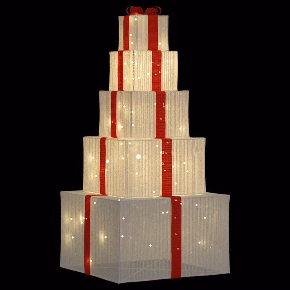 Berkfield Home Christmas LED String Lights, 250 Warm White LEDs in a Cube Gift Box – 3