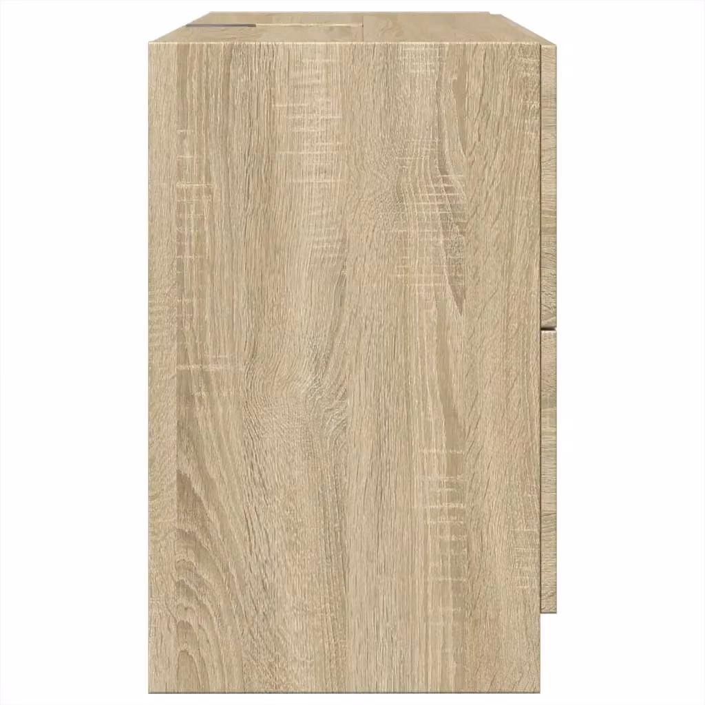 Berkfield Home Sonoma Oak Sink Cabinet in Brown, W/D/H: 78 x 37 x 59 cm – 2