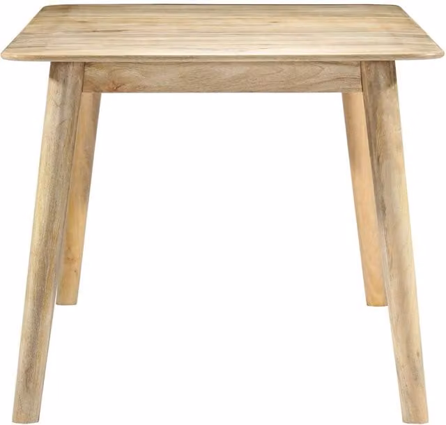 Berkfield Home Beautiful Rectangular Dining Table in Natural Mango Wood W/D/H: 180 x 90 x 76 cm