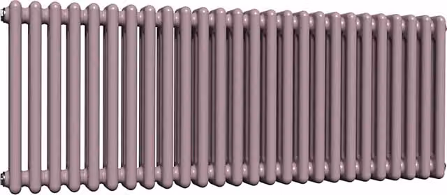 Lux Heat Horizontal 3 Column Radiator in Lavender Mist, W: 119 cm, H: 50 cm