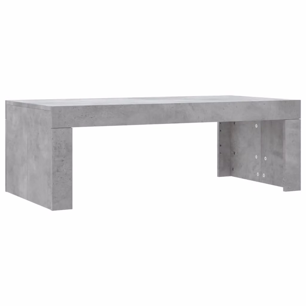 Berkfield Home Concrete Grey Modern Coffee Table, W/D/H: 102 x 50 x 36 cm – 2