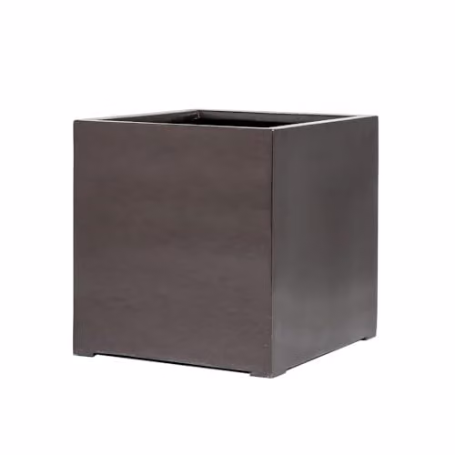 Primrose Stone Planter Tub in Grey and White, 50 x 50 x 50 cm – 1