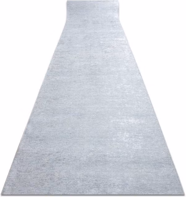 RugsX Lotus Anti-Slip Runner in Grey, W: 60 cm x L: 580 cm