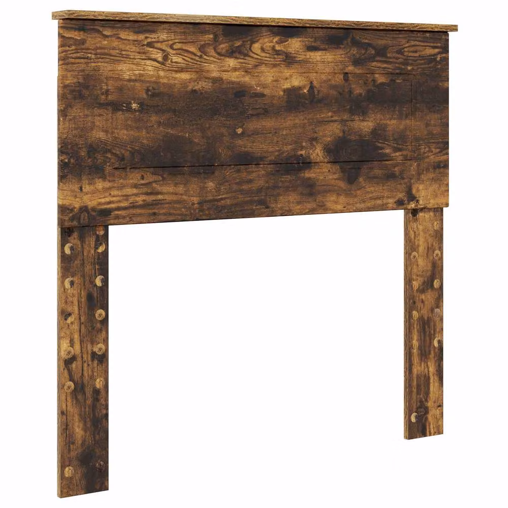 Berkfield Home Modern Bed Frame in Smoked Oak and Silver, W: 75 cm x L: 190 cm – 3