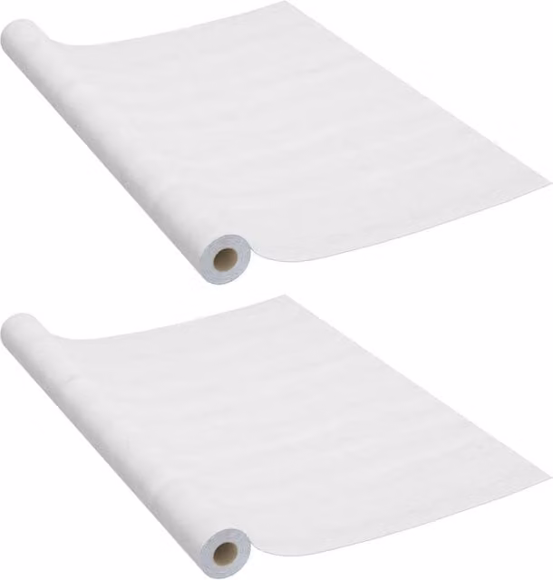 Berkfield Home Self-adhesive PVC Door Films, 2 Pack, White Wood, W: 90 cm, H: 210 cm – 1