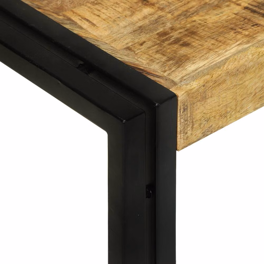 Berkfield Home Nesting Tables, Set of 3, Solid Mango Wood in Brown and Black – 6