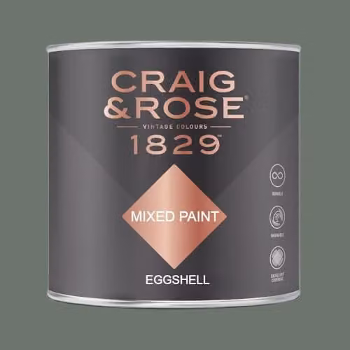 Craig & Rose 1829 Paint Stop Eggshell Paint in Pullman Green, 750ml
