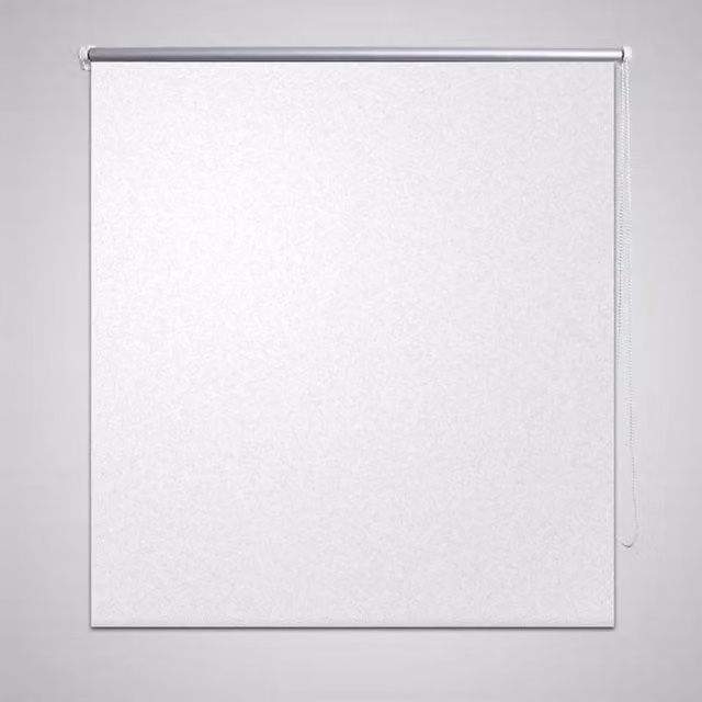 Berkfield Home Thermal Insulating Blackout Roller Blind, White and Silver, W: 80 cm, H: 230 cm