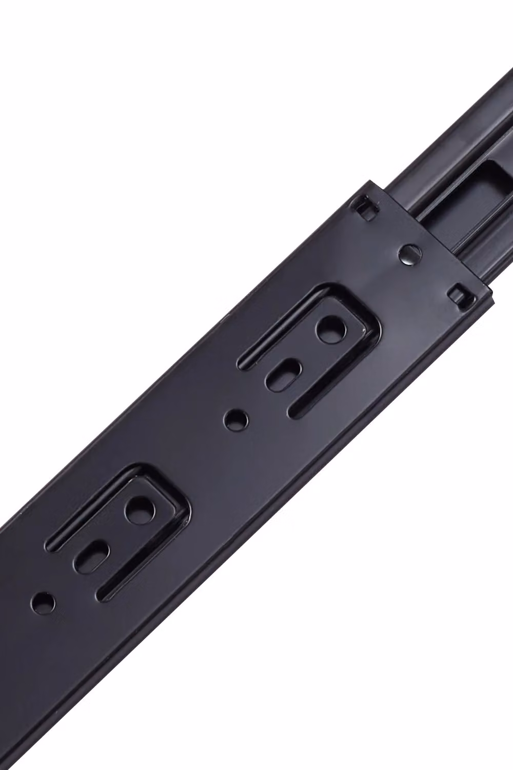 Living and Home Black 3-Fold Soft-Close Ball Bearing Steel Drawer Slides, 1 Pair, Length: 40.64 cm – 2