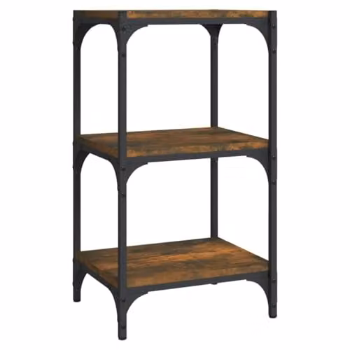 vidaXL Industrial Book Cabinet in Brown, W/D/H: 40 x 33 x 70.5 cm