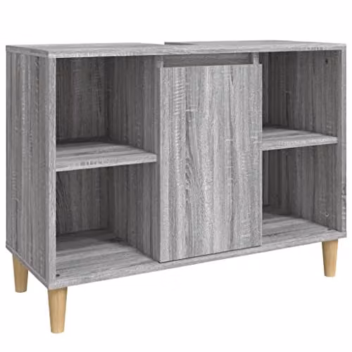 vidaXL Grey Sonoma Sink Cabinet W/D/H: 80 x 33 x 60 cm