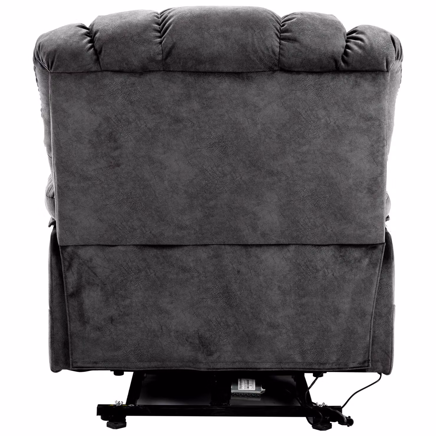 Aosom UK Electric Power Lift Recliner Chair with Heating Massage, Vibration, USB Ports and Side Pockets in Grey, W/D/H: 103 x 100 x 106 cm – 6