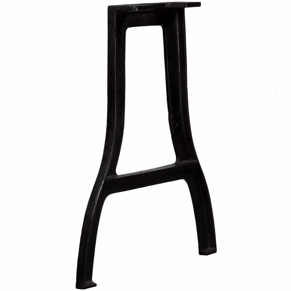 Berkfield Home A-Frame Cast Iron Dining Table Legs, 2 Pieces, Black – 2