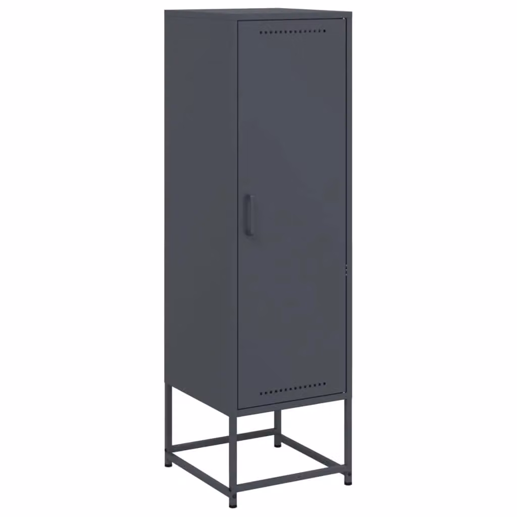 Berkfield Home Anthracite Steel Highboard W/D/H: 36 x 39 x 123 cm – 2