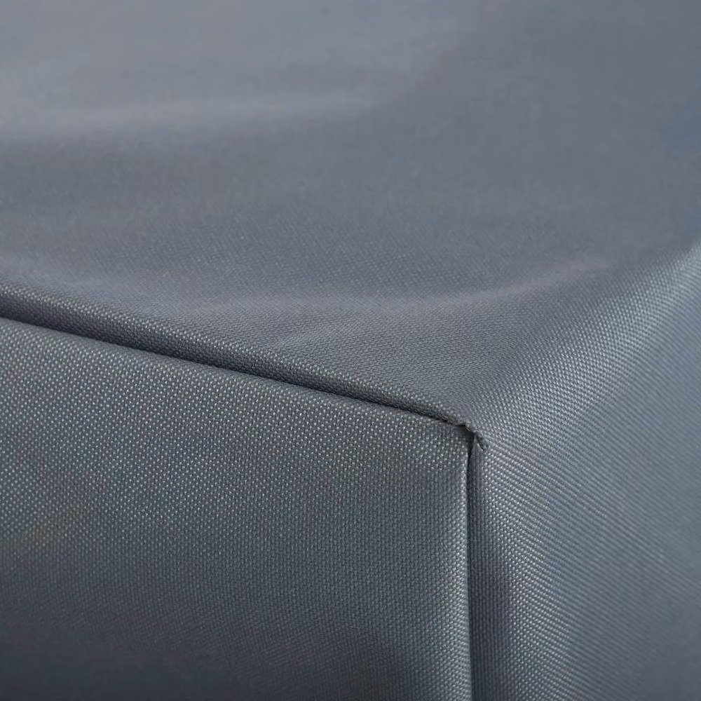 FLAVORA Grey Water-Repellent Polyester Bistro Set Cover for Rattan Rectangular Patio Furniture – 3