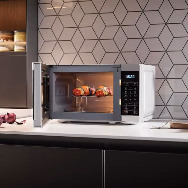 Sharp 20L 800W Grill Microwave Combi in Silver