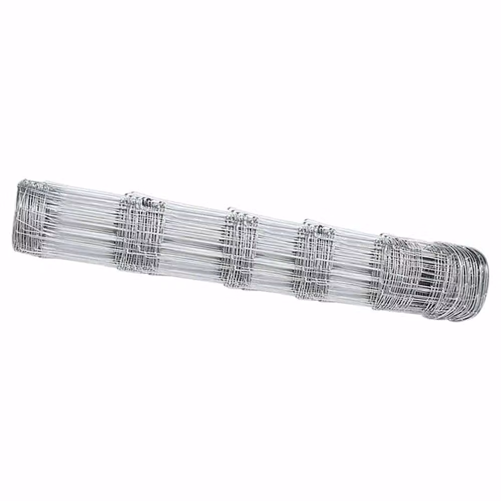 Berkfield Home Modern Field Fence in Silver Galvanised Steel, W: 0.8 m, L: 25 m – 2