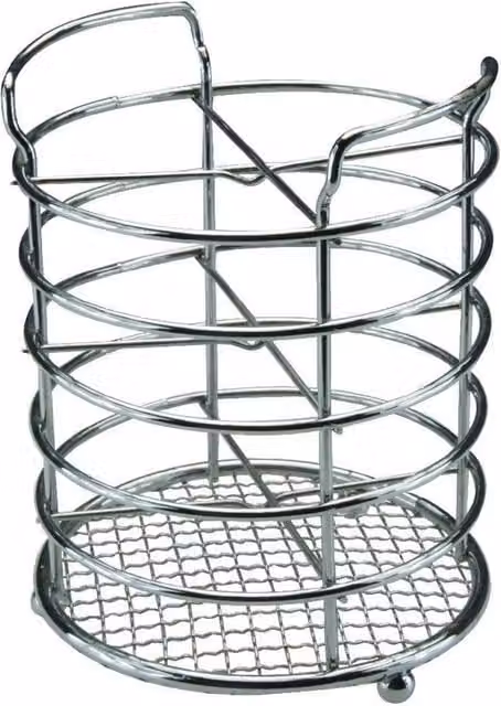 KORVIXA Silver Metal Cutlery Holder and Utensil Caddy – 1