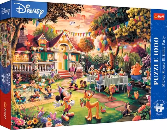 Trefl Mickey Mouse Birthday Party Disney Jigsaw Puzzle, 1000 Pieces, Multicolour