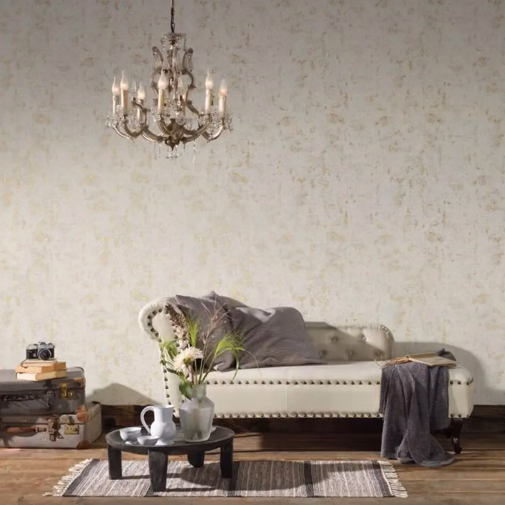 A.S. Création Industrial Concrete Effect Textured Wallpaper in Gold Matt Vinyl – 2