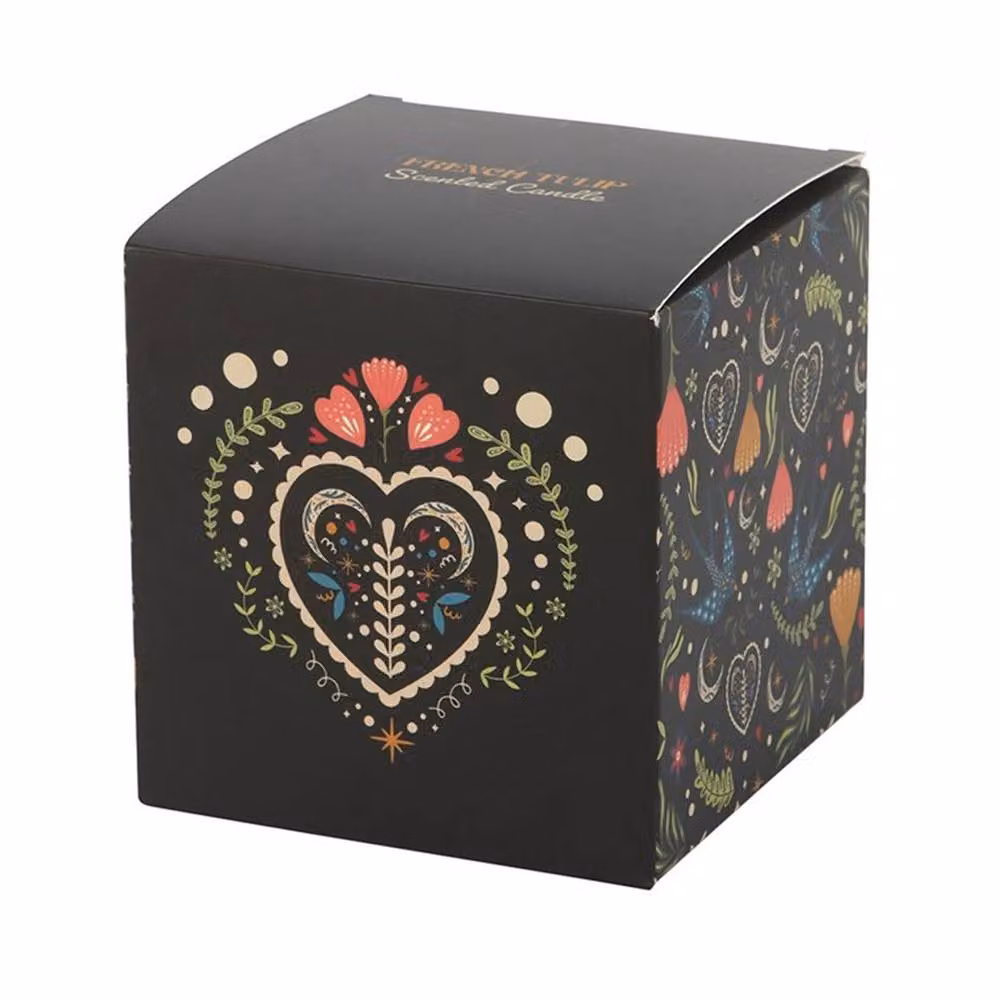 Something Different Midnight Bloom French Tulip Scented Candle in Black – 3