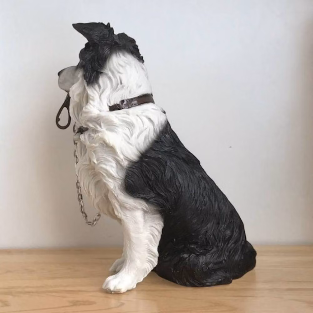 Leonardo Walkies Dog Studies Animal Crackers Border Collie Figurine in Black and Multicolour – 4