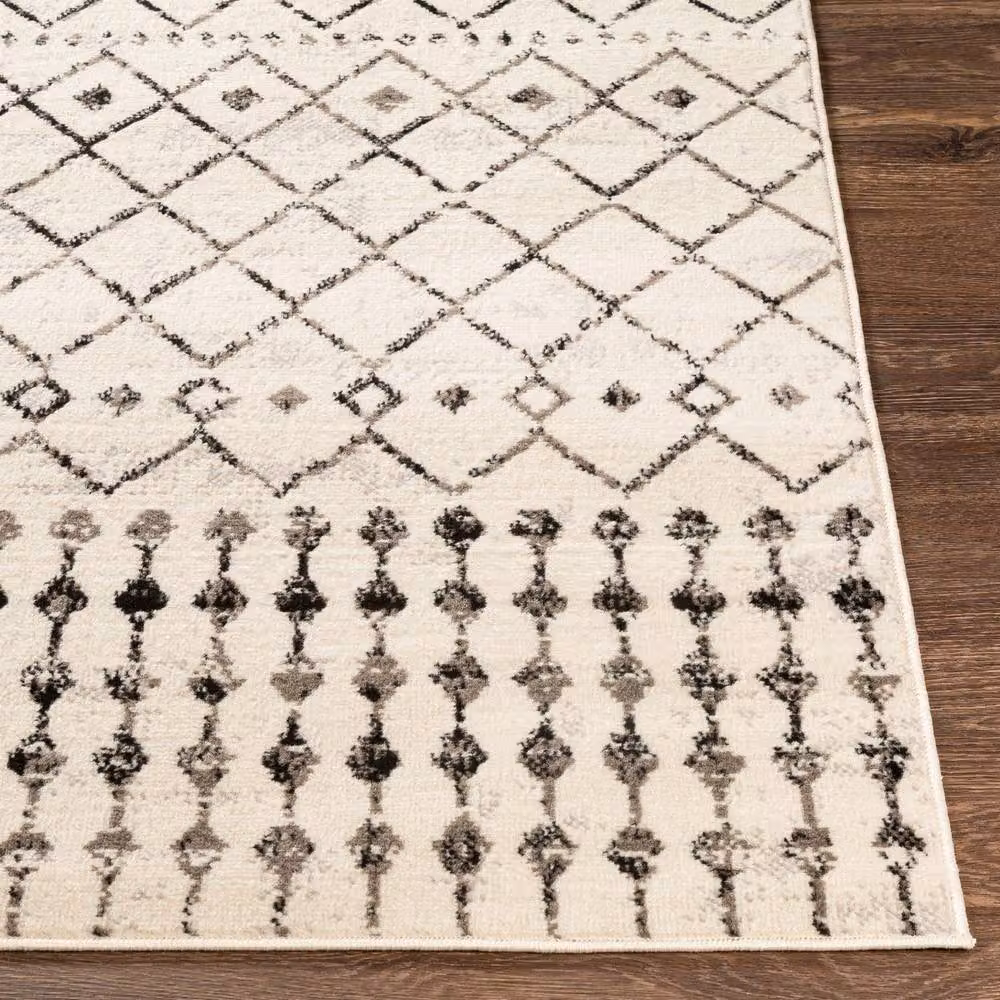 Livabliss Pisa Geometric Machine Woven Rug in Black, White and Grey, W/D/H: 140 x 200 cm – 4
