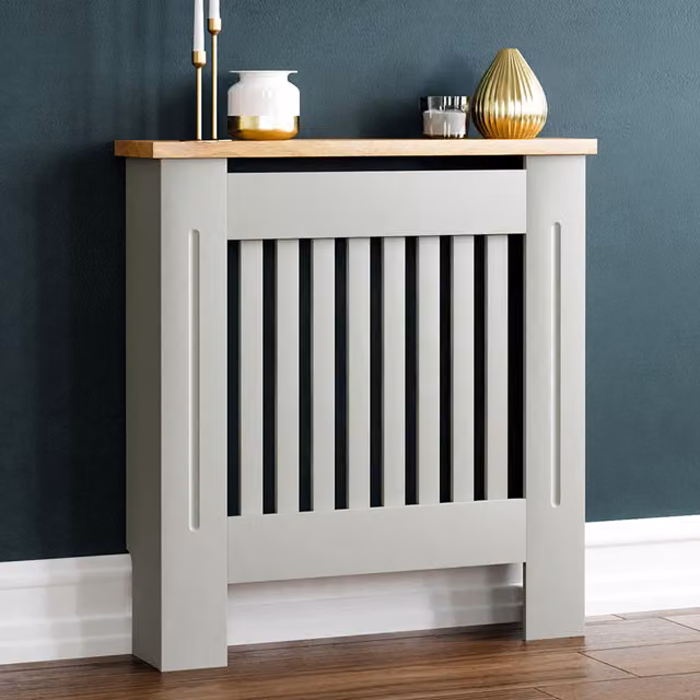 Vida Designs Modern Matt Grey Wall Mounted Radiator Cover W/D/H: 78 x 83 x 19 cm