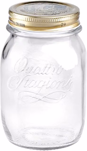 Bormioli Rocco Quattro Stagioni Glass Storage Jar, 500 ml, Transparent