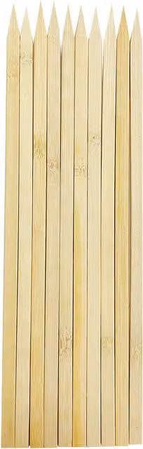 My Garden Natural Bamboo Plant Labels in Brown and Beige Wood