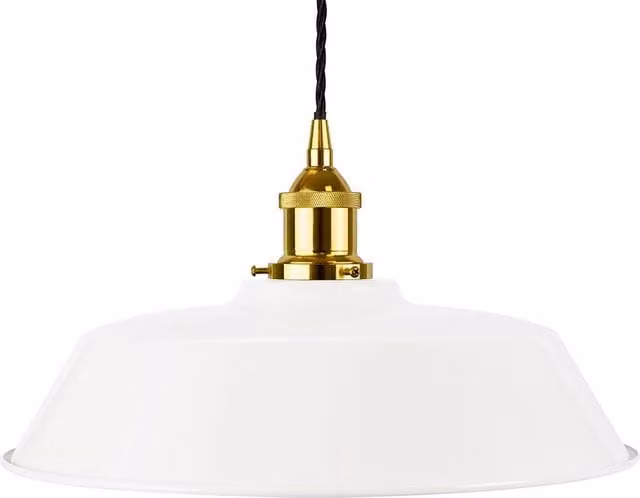 SE Home Chancery Pendant Light in White, Gold and Black