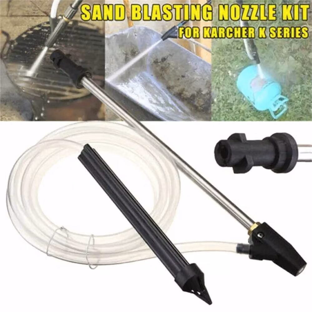 Nordara Pressure Washer Sandblasting Kit with Wet Sandblaster Lance Jet in Transparent – 3