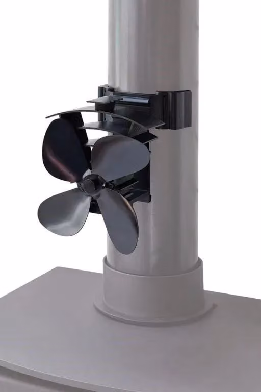 Valiant Remora Magnetic Heat Powered Flue Pipe Stove Fan, Black, 200 mm – 6